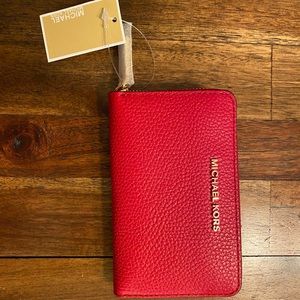 Michael Kors small red wallet